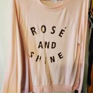 Rosé and Shine sweater